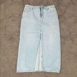 Old Navy Light Blue Denim Skirt